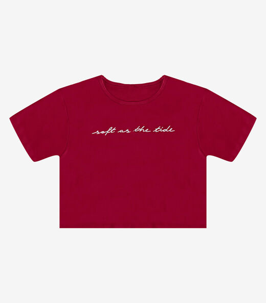 Blusa Feminina em Molecotton Viscose Infinita Cor Vermelho