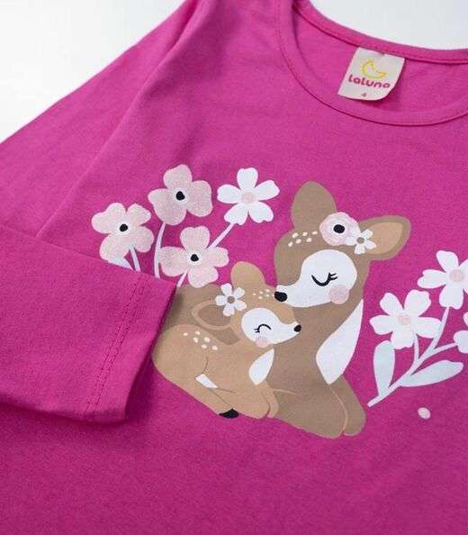 Conjunto Infantil Menina Meia Estação Laluna Rosa