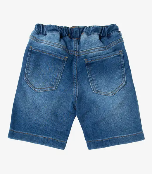 Bermuda Infantil Jeans Trick Nick Azul