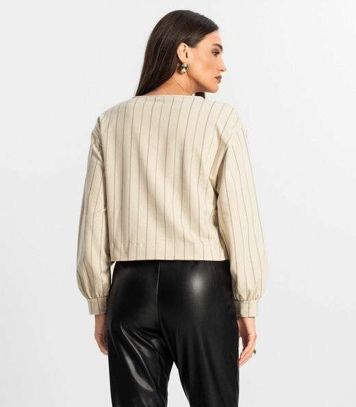 Blusão Feminino de Molecotton Endless Bege