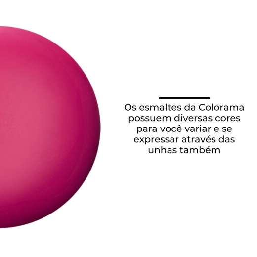 Esmalte Colorama Rosa Floral Cremoso Longa Duração 8ml