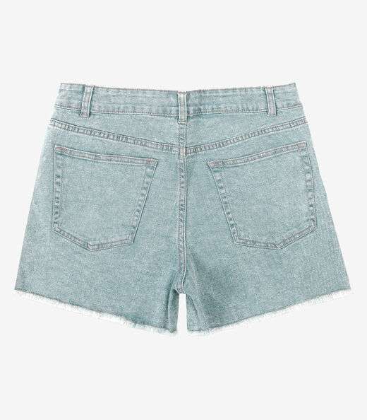 Shorts Jeans Feminino Adulto Básico Select Azul