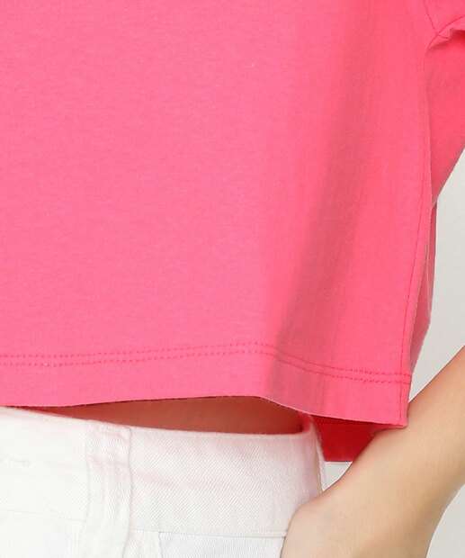 Blusa Cropped Feminina Estampa Frase Marisa 