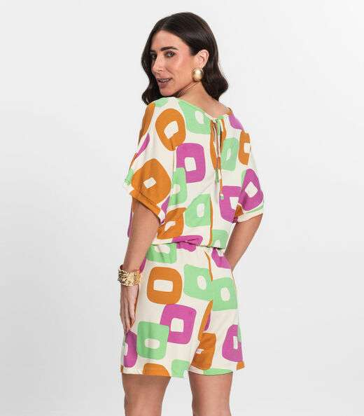 Macaquinho Feminino Infinita Cor Rosa