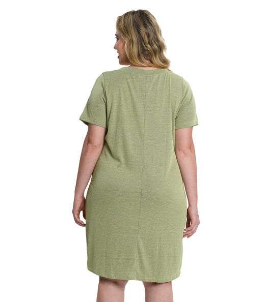 Vestido Plus Size Ribana Secret Glam Verde