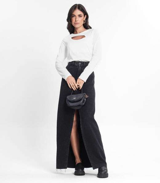 Blusa Manga Longa Feminina Rovitex Bege