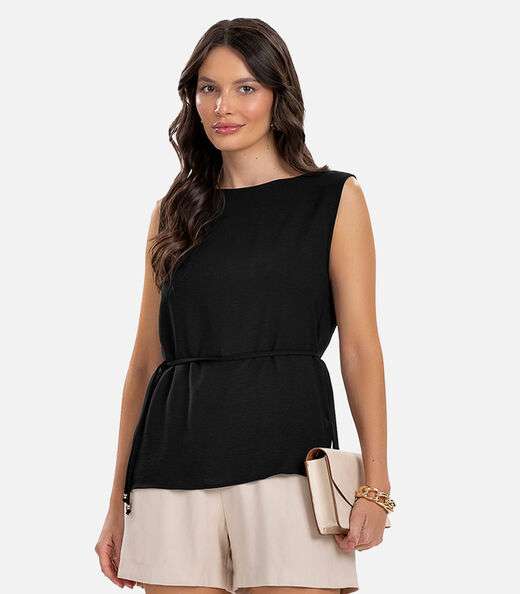 Image_Regata Feminina com Amarração Rovitex Preto