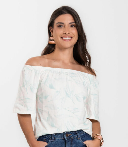 Blusa Feminina Ciganinha Infinita Cor Verde