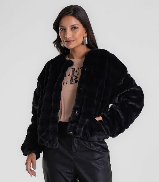 Image_Casaco Feminino Peluciado Endless Preto