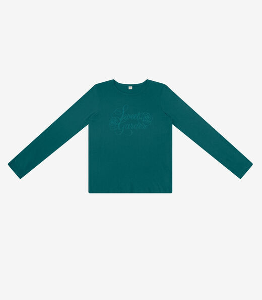 Blusa Feminina Manga Longa Em Viscotorcion Rovitex Verde