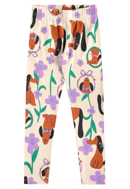 Conjunto Flores e Focinhos Legging Bee Loop