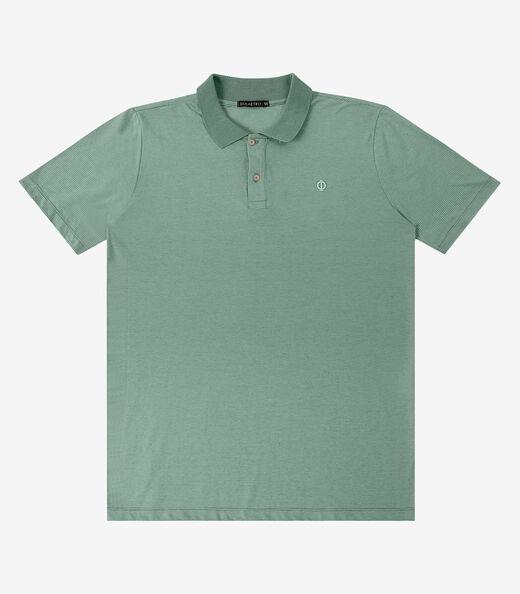 Image_Polo Masculina Meia Malha Listrada Linho Diametro Verde