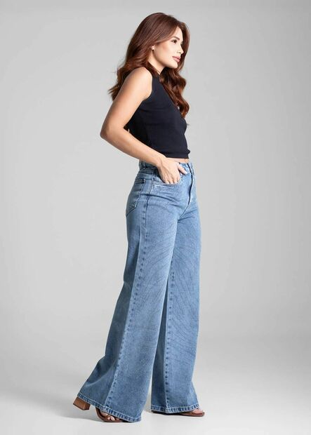 Calça Jeans Sawary Wide Leg - 282568