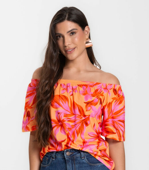 Blusa Feminina Ciganinha Infinita Cor Amarelo