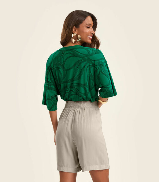Blusa Feminina em Viscotorcion Rovitex Verde