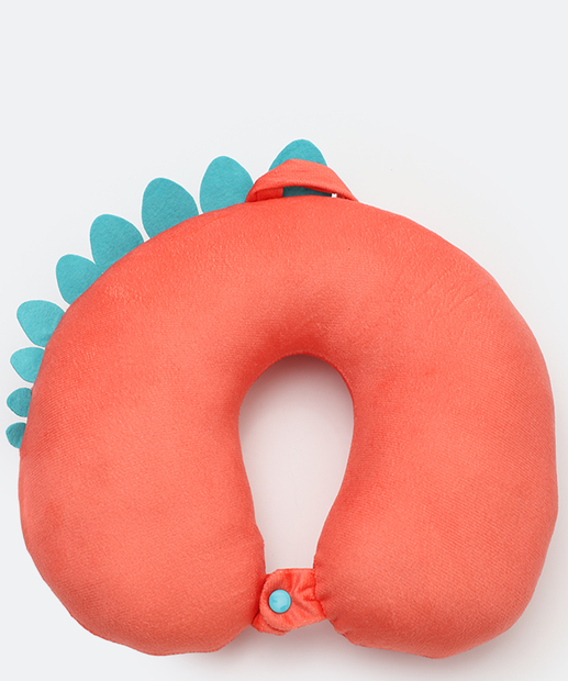 Almofada Pescoço Plush Dinossauro Marisa Laranja