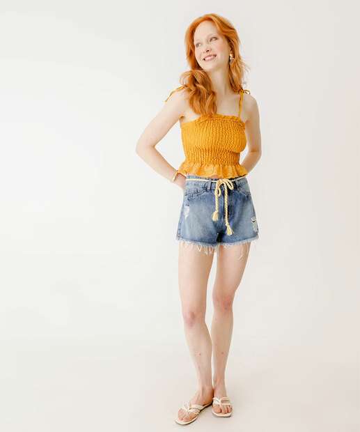 Image_Short Feminino Puídos Bolsos 