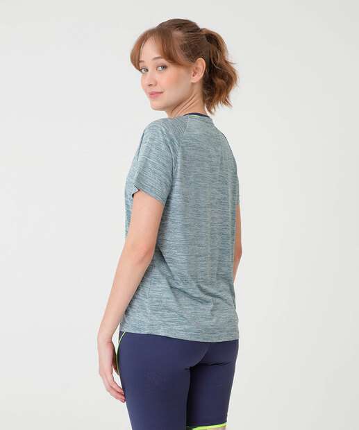 Blusa Feminina Fitness Mescla Marisa