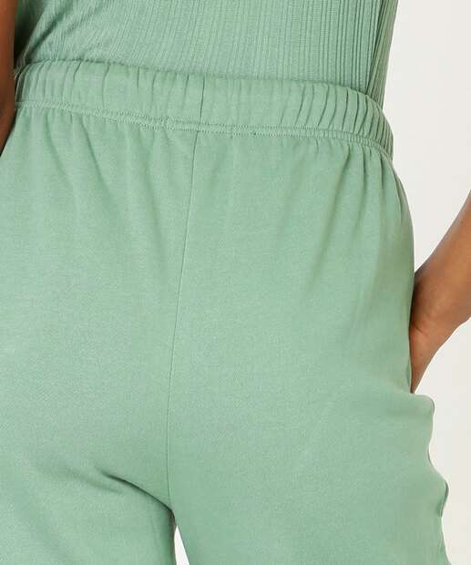 Calça Moletom Flanelado Feminina Reta Marisa   