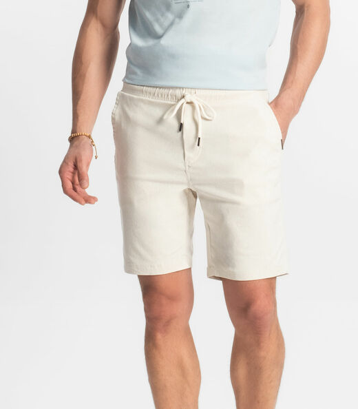 Bermuda Masculina Bengaline Diametro Bege