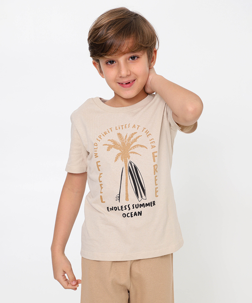 Image_Conjunto Infantil Estampado Marisa Tam 4 a 10 Bege