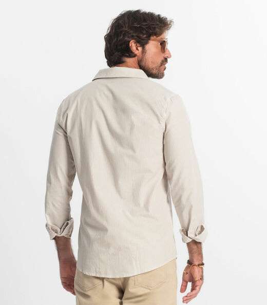 Camisa Manga Longa Diametro Marrom