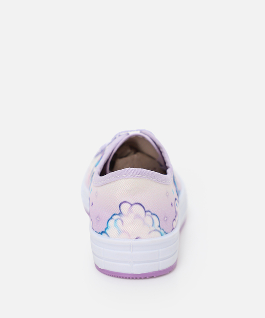 Tênis Infantil Casual Estampa Únicornio Lilás