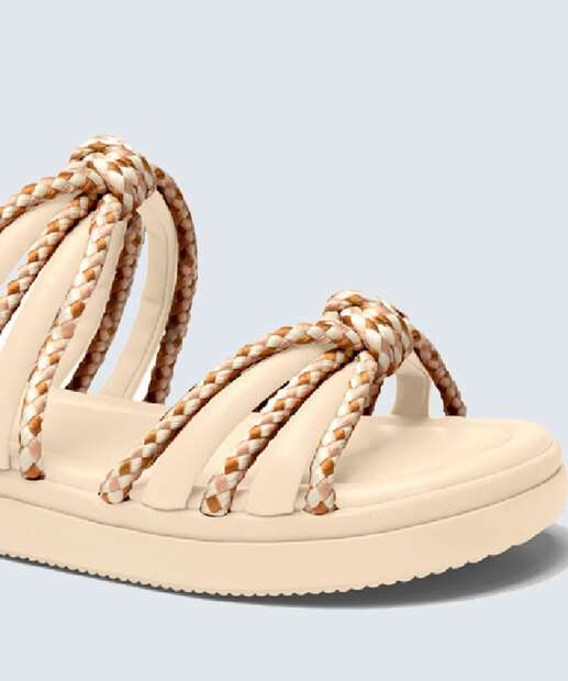 Rasteirinha Feminina Tiras Mississipi