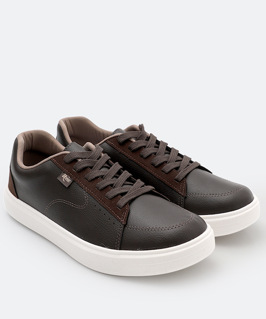 Sapatênis Masculino Casual Recorte 2274107 Marrom
