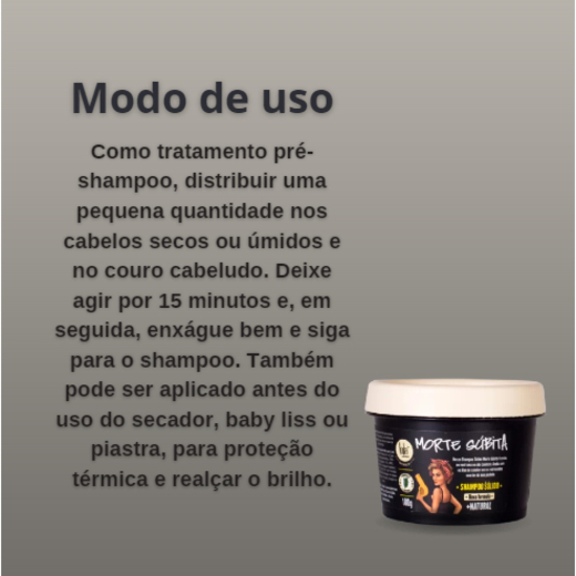 Shampoo Lola Morte Subita Solido 100g