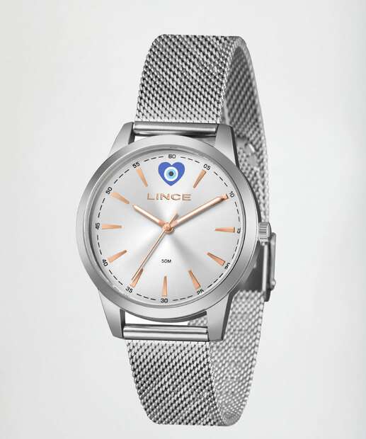 Kit Relógio Feminino Olho Grego Lince LRMM048L38