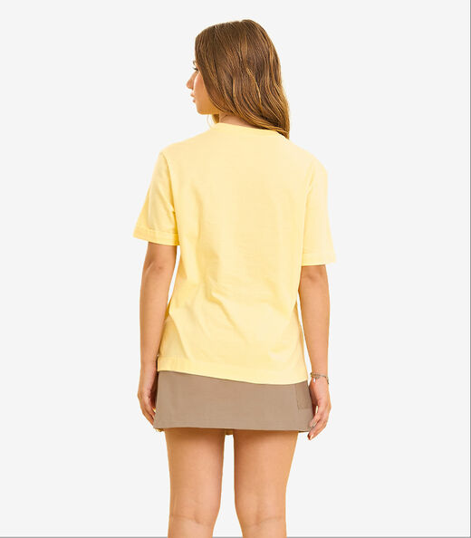 Saia Feminina Cargo e Botão Decorativo Minty Marrom