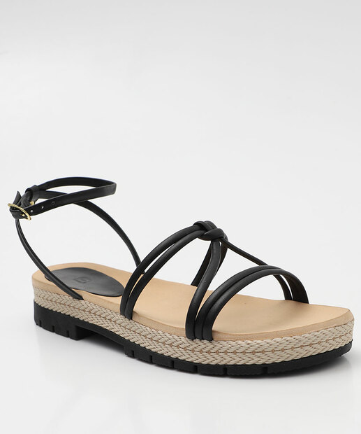 Image_Sandália Flatform Tiras Feminina Marisa Preto