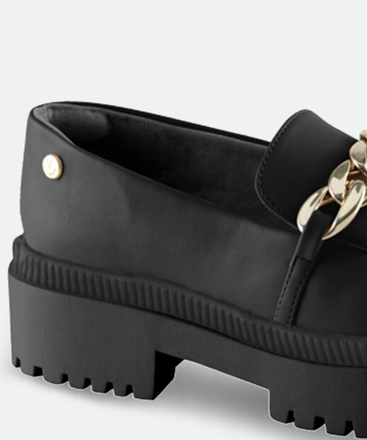 Mocassim Loafer Feminino Tratorado Corrente Via Uno 