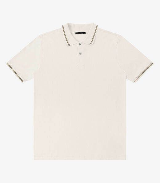 Image_Camisa Polo Masculina Piquet Duplo Diametro Bege