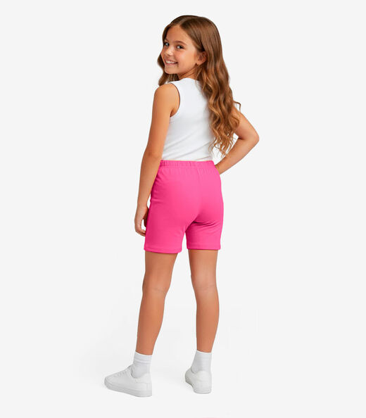 Bermuda Ciclista Infantil Básica Soletex Rosa