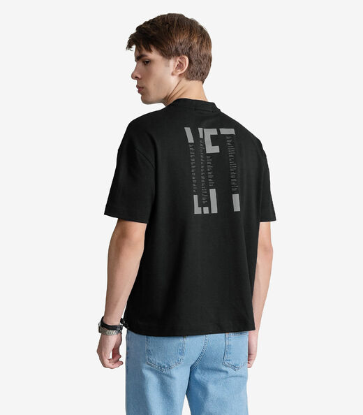 Camiseta Masculina Suedine Com Estampa Minty Preto