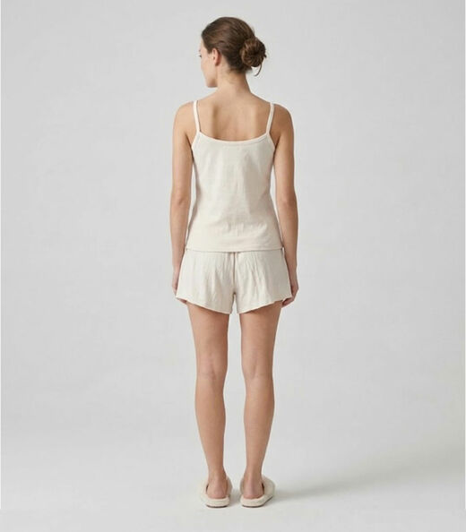 Pijama Feminino De Alças Select Bege