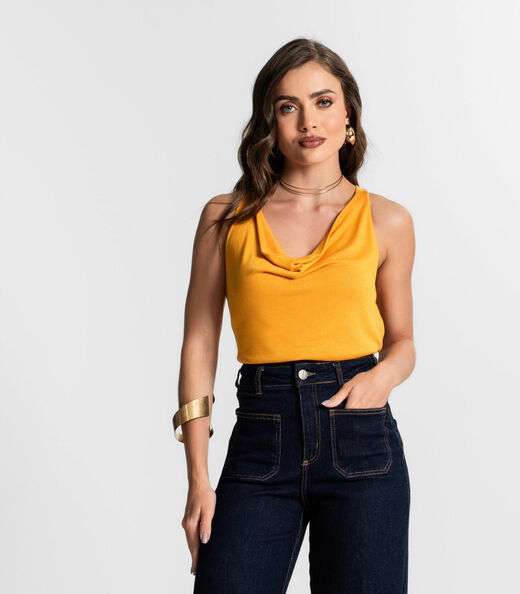 Image_Regata Feminina Decote Degagê Endless Amarelo