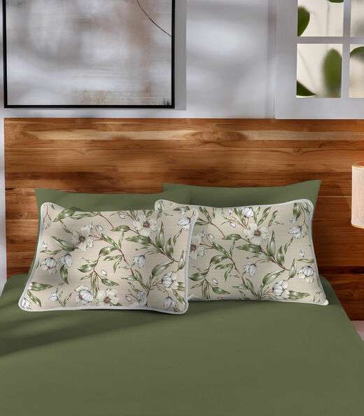 Image_Jogo de Cama Queen 3pçs Estampado Vivaldi Verde