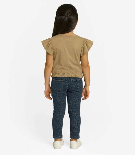 Blusa Infantil Manga Curta Infinita Cor Rosa