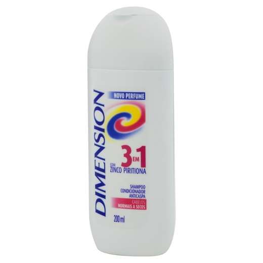 Shampoo Dimension 3 Em1 Anticaspa Seco 200ml