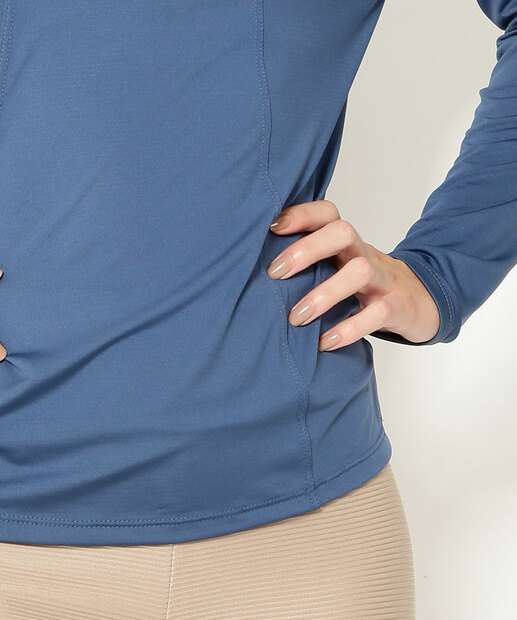 Blusa Feminina Fitness Manga Longa Marisa