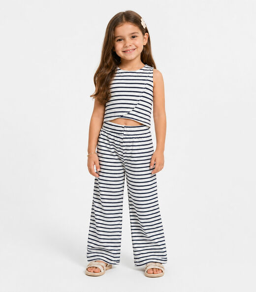 Conjunto Infantil Regata e Pantacourt Select Branco