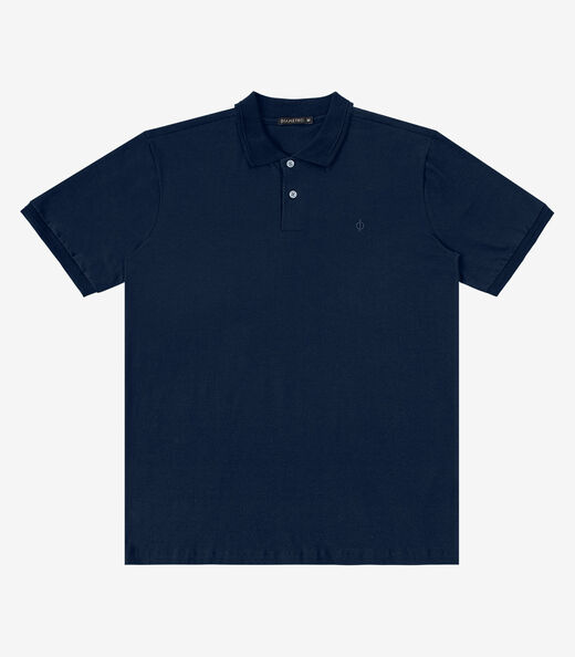 Camisa Polo Masculina Cotton Leve UV Diametro Azul