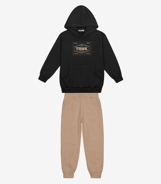 Image_Conjunto Blusão Com Capuz E Calça Trick Nick Preto