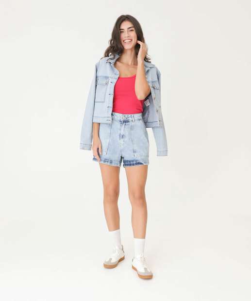 Blusa Regata Feminina Cotton Alças Finas Marisa