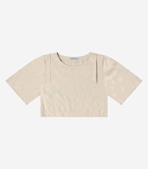 Blusa Feminina  Alfaiataria Endless Bege