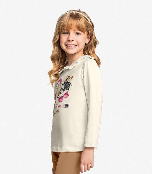 Conjunto Infantil Blusa Com Legging Trick Nick Bege