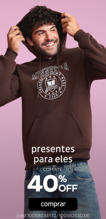 Presentes para Eles a partir de 50% OFF